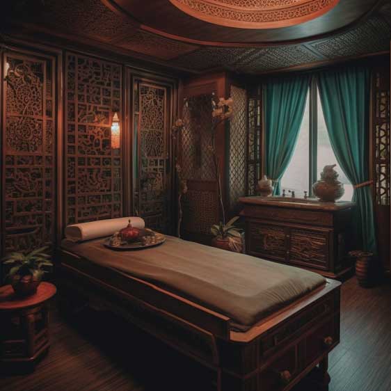 oriental style massage spa