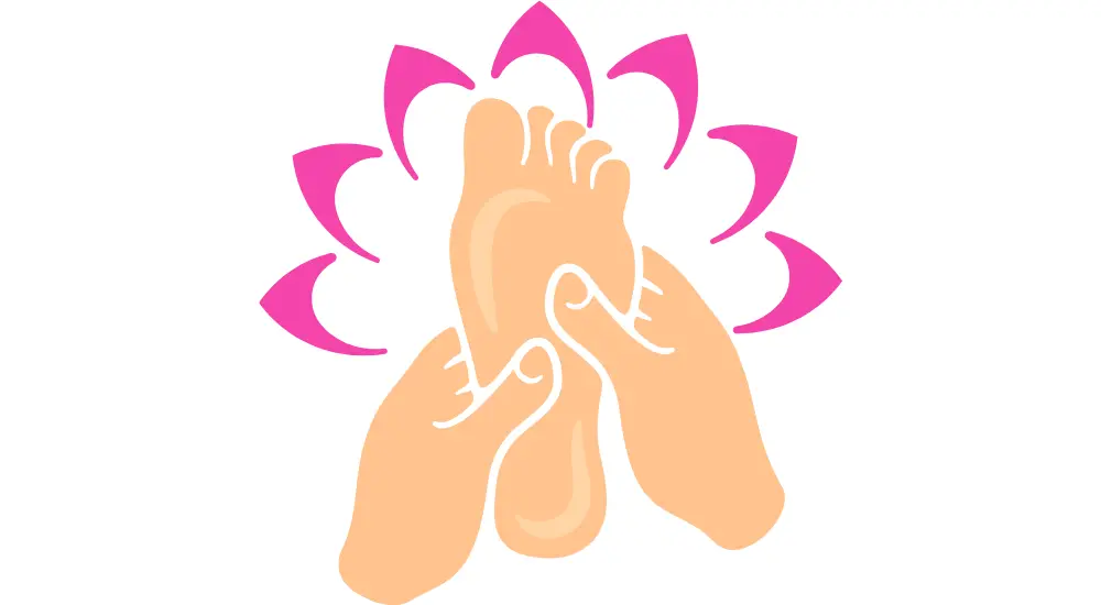 foot massage - illustration