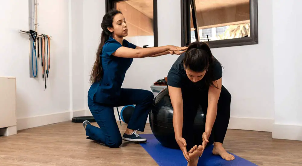Massage session stretching photo 