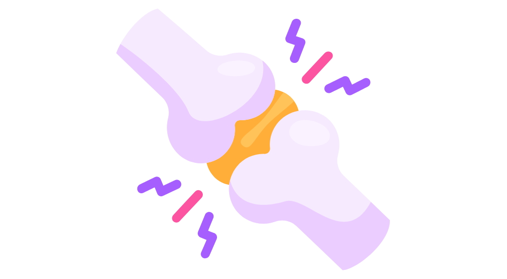 arthritis - illustration showing swollen joints inflammation
