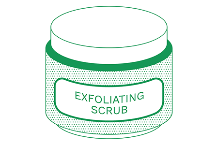 exfoliating body scrub tub